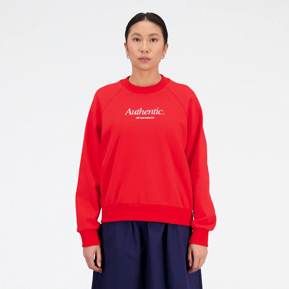 Bluza New Balance WT31557TRD - czerwona