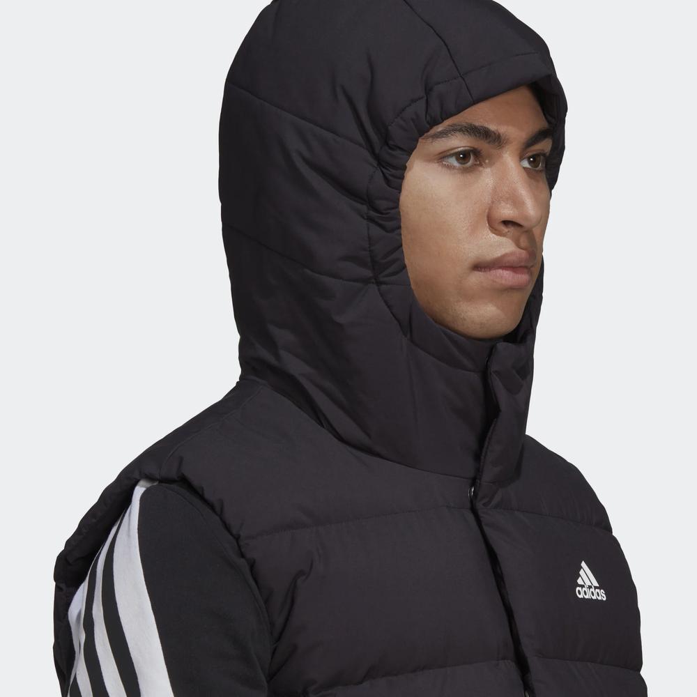 Bezrękawnik adidas Helionic Hooded Down Vest HG6277 - czarny
