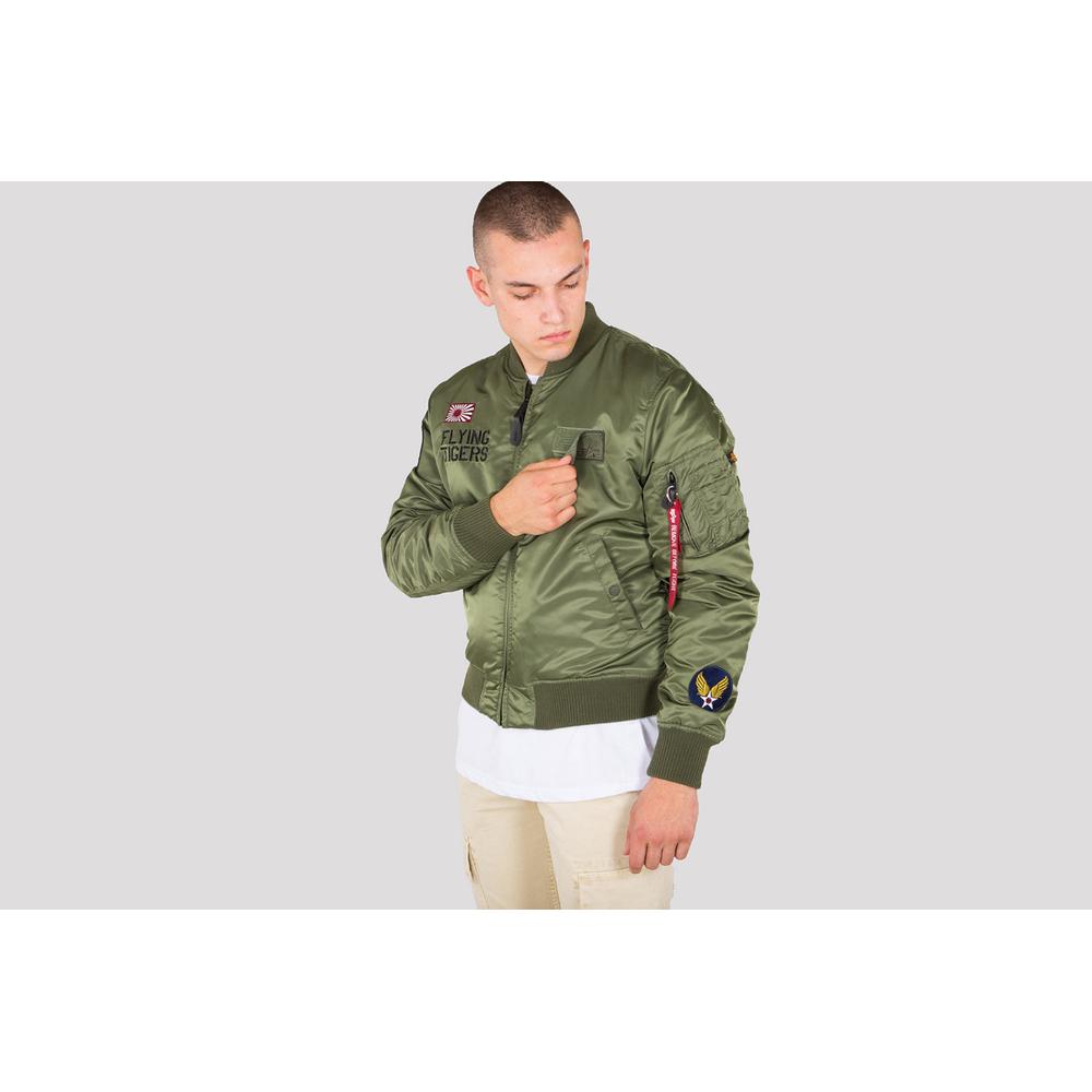 ALPHA INDUSTRIES MA-1 VF FLYING TIGER SAGE-GREEN > 17810301