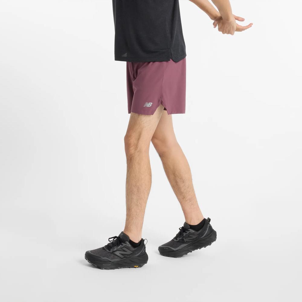 Spodenki New Balance MS41286FDP - bordowe
