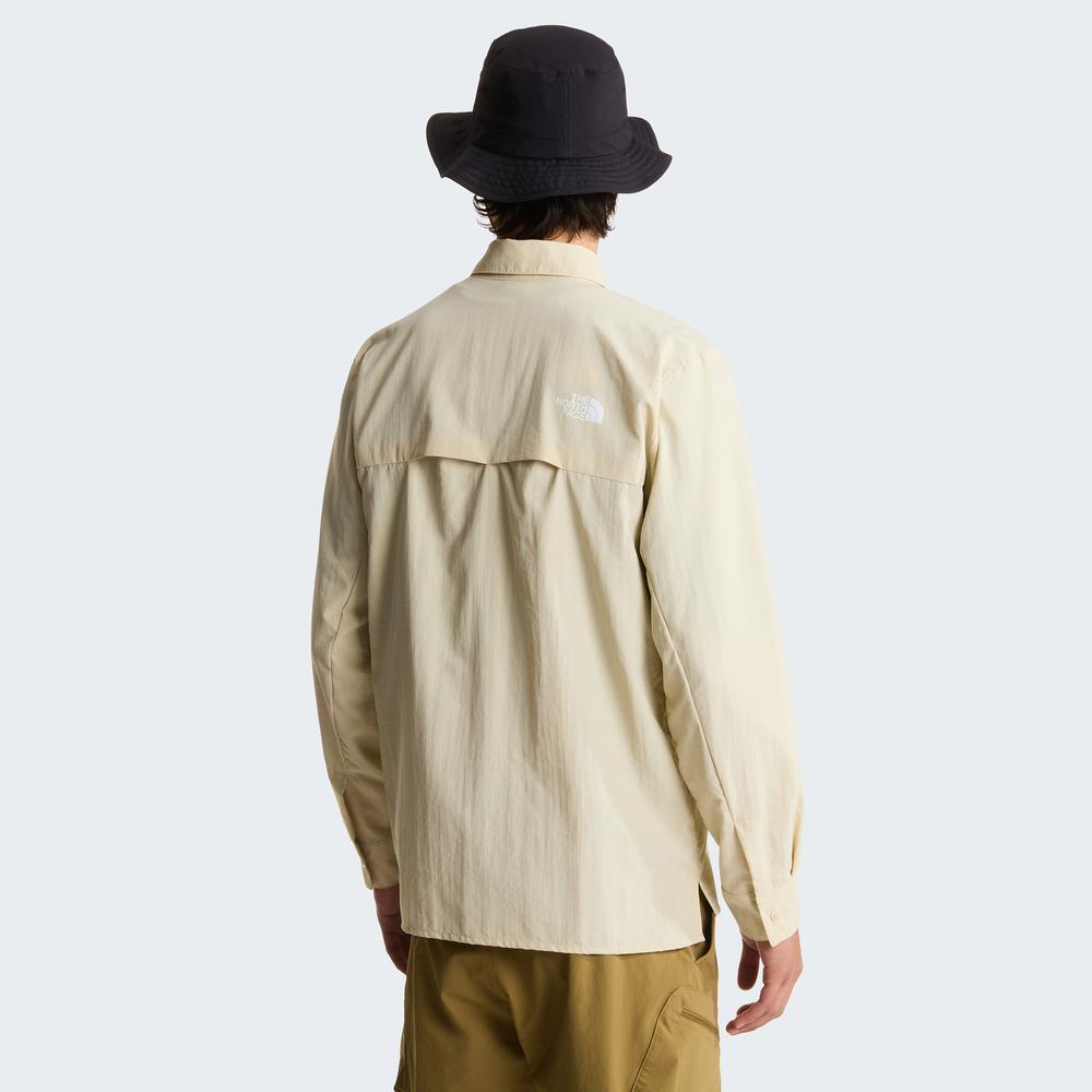 Koszula męska The North Face Packable Long Sleeve Desert 0A8FTRDOM1 - beżowa