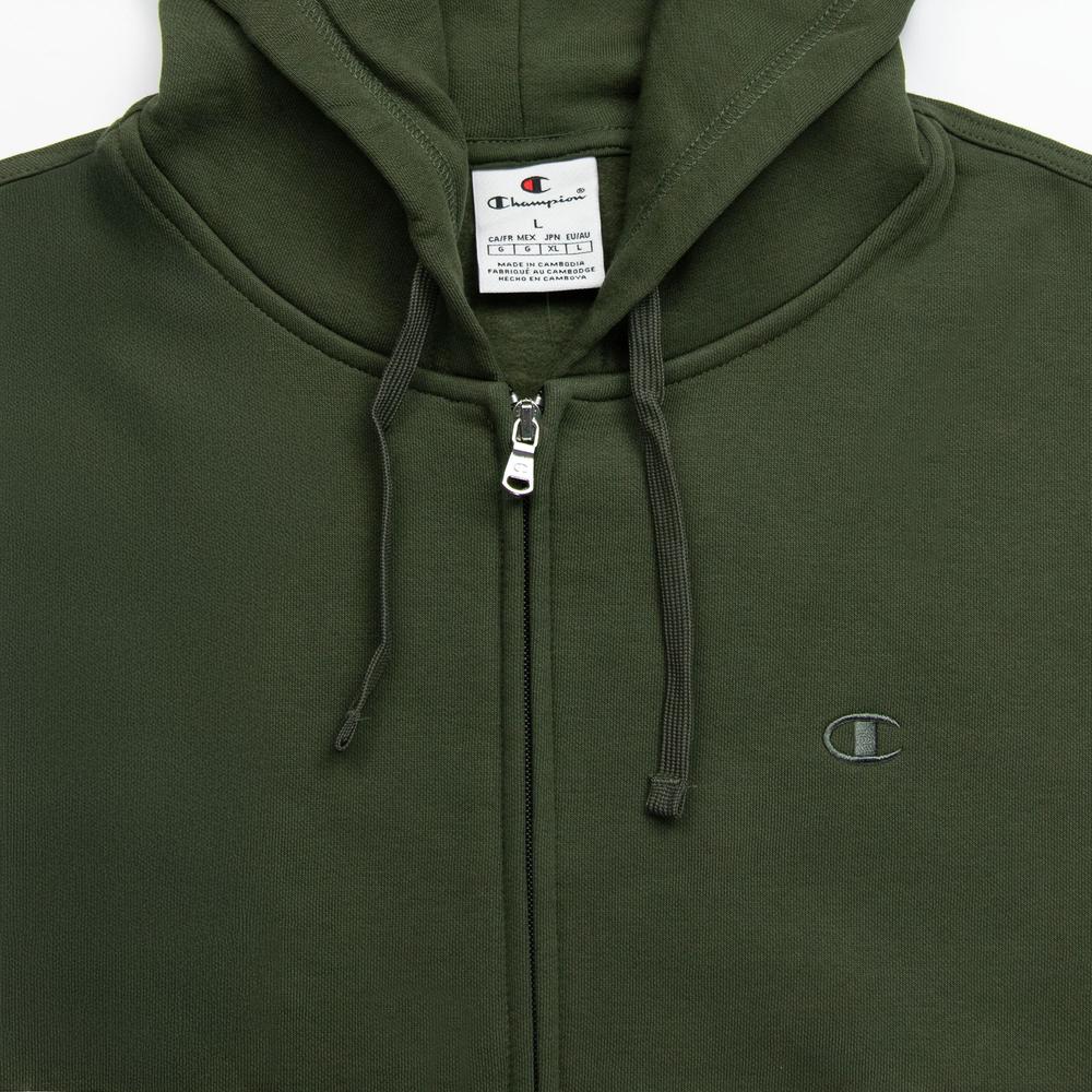 Bluza Champion Full Zip Hoodie 220276-GS508 - zielona