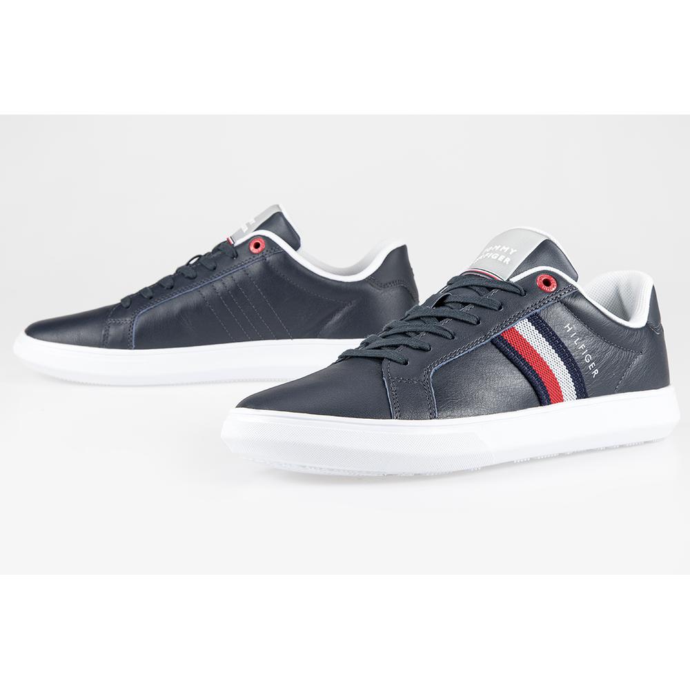 Tommy Hilfiger Essential Leather Cupsole Trainers > FM0FM03424-DW5
