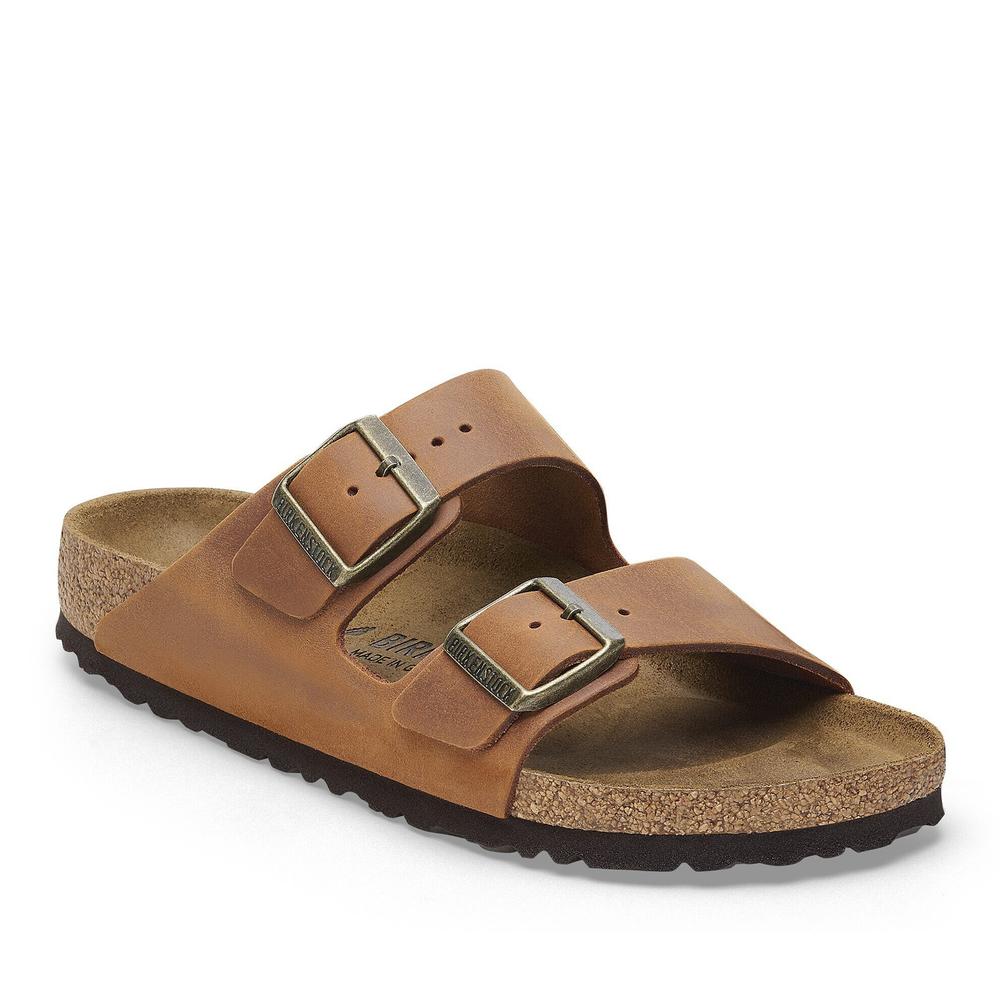 Klapki męskie Birkenstock Arizona 1028272 - brązowe