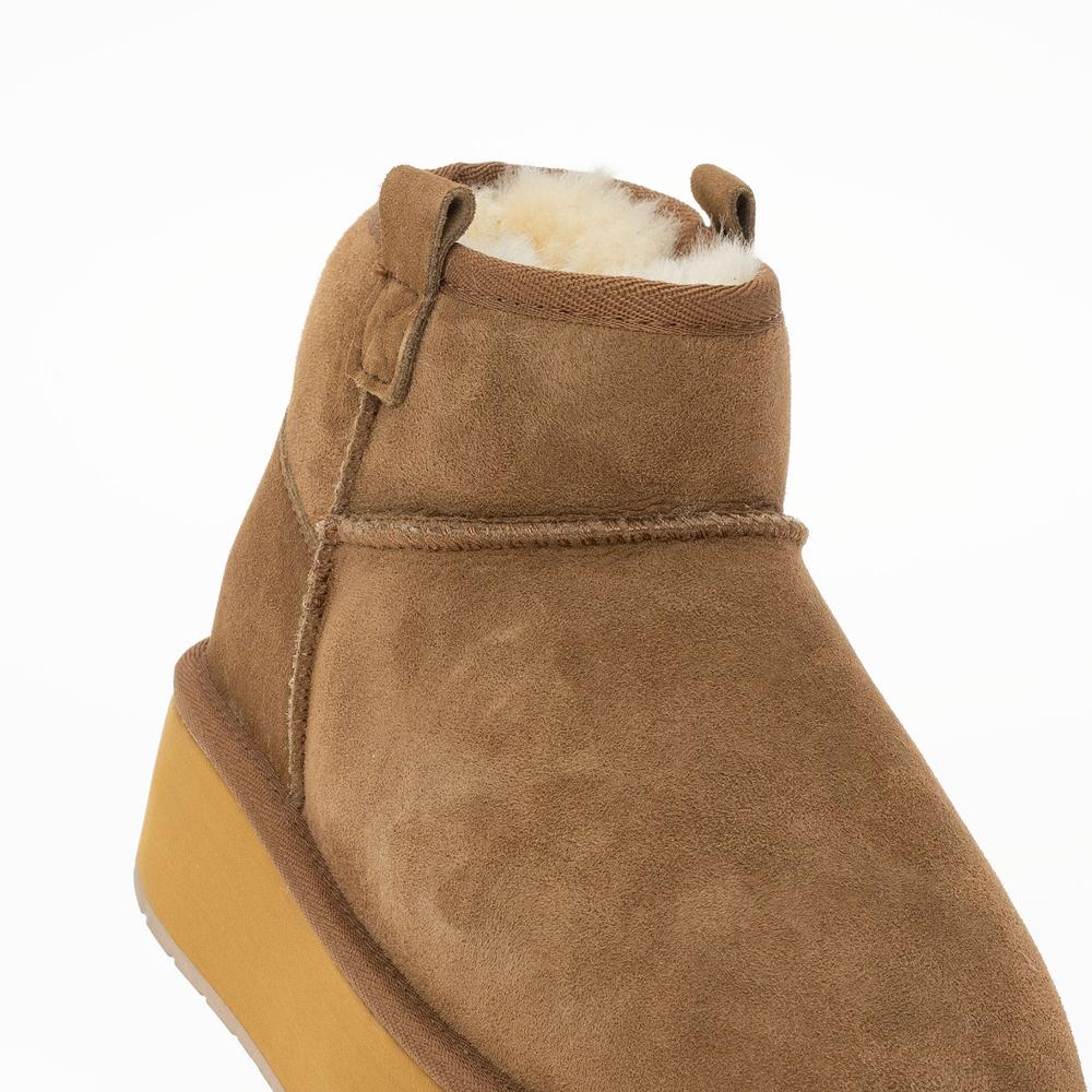 Buty Emu Australia Foy Flatform Micro W13073CHES - brązowe