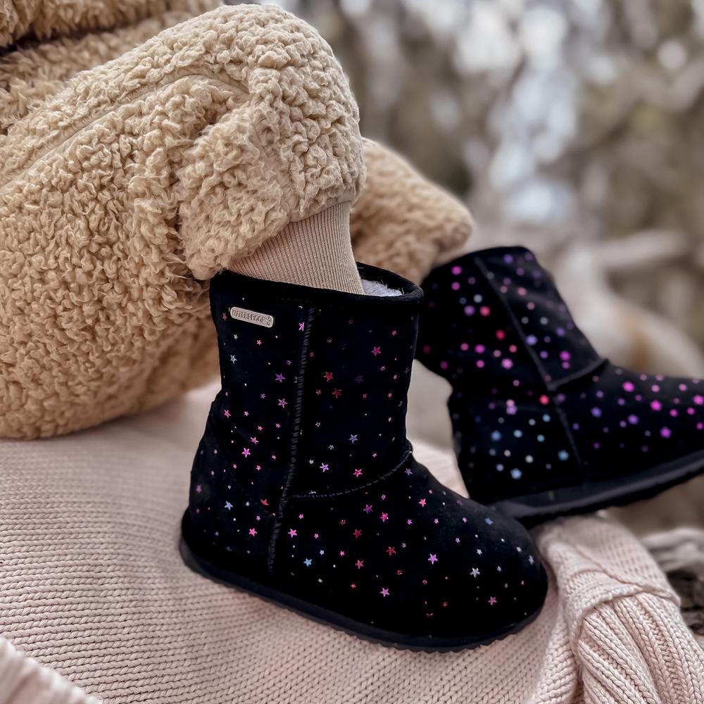 Buty dziecięce Emu Australia Sparkle Brumby K13100BLAK - czarne