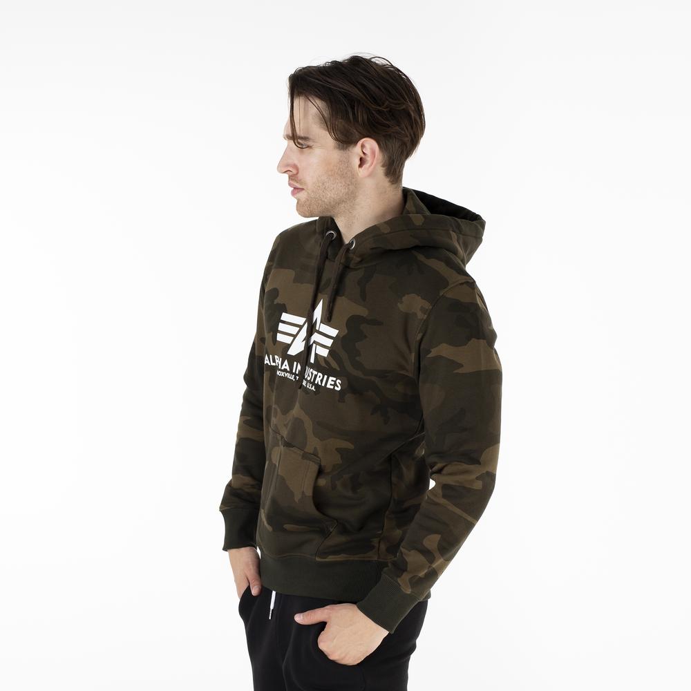 Bluza Alpha Industries Basic Hoody Camo 178312C239 - multikolor