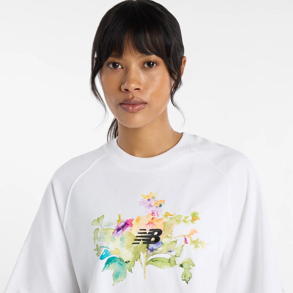 Koszulka damska New Balance WT61371RWT - biała