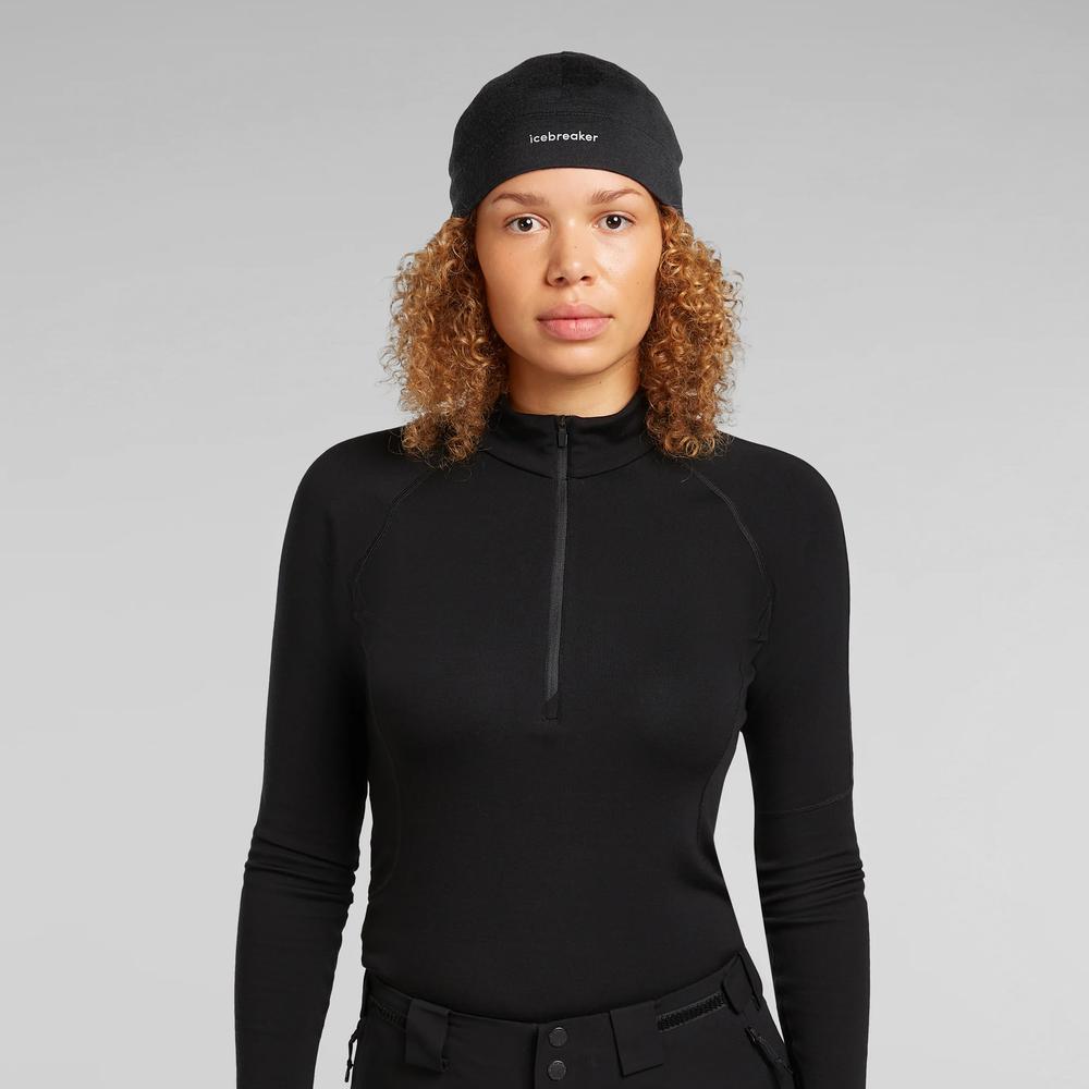 Czapka unisex Icebreaker Merino 200 Oasis 0A56SH0011 - czarna