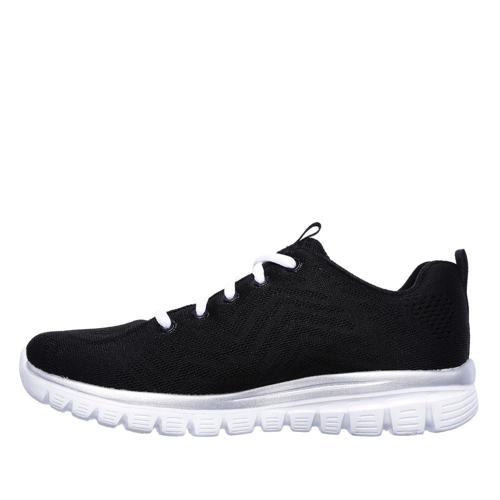 Buty Skechers Graceful Get Connected 12615BKW - czarne