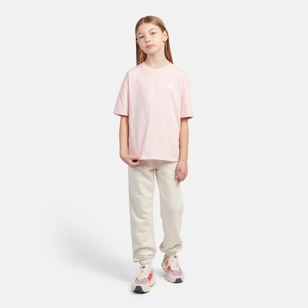 Koszulka dziecięca New Balance LAKG0001PIE - różowa