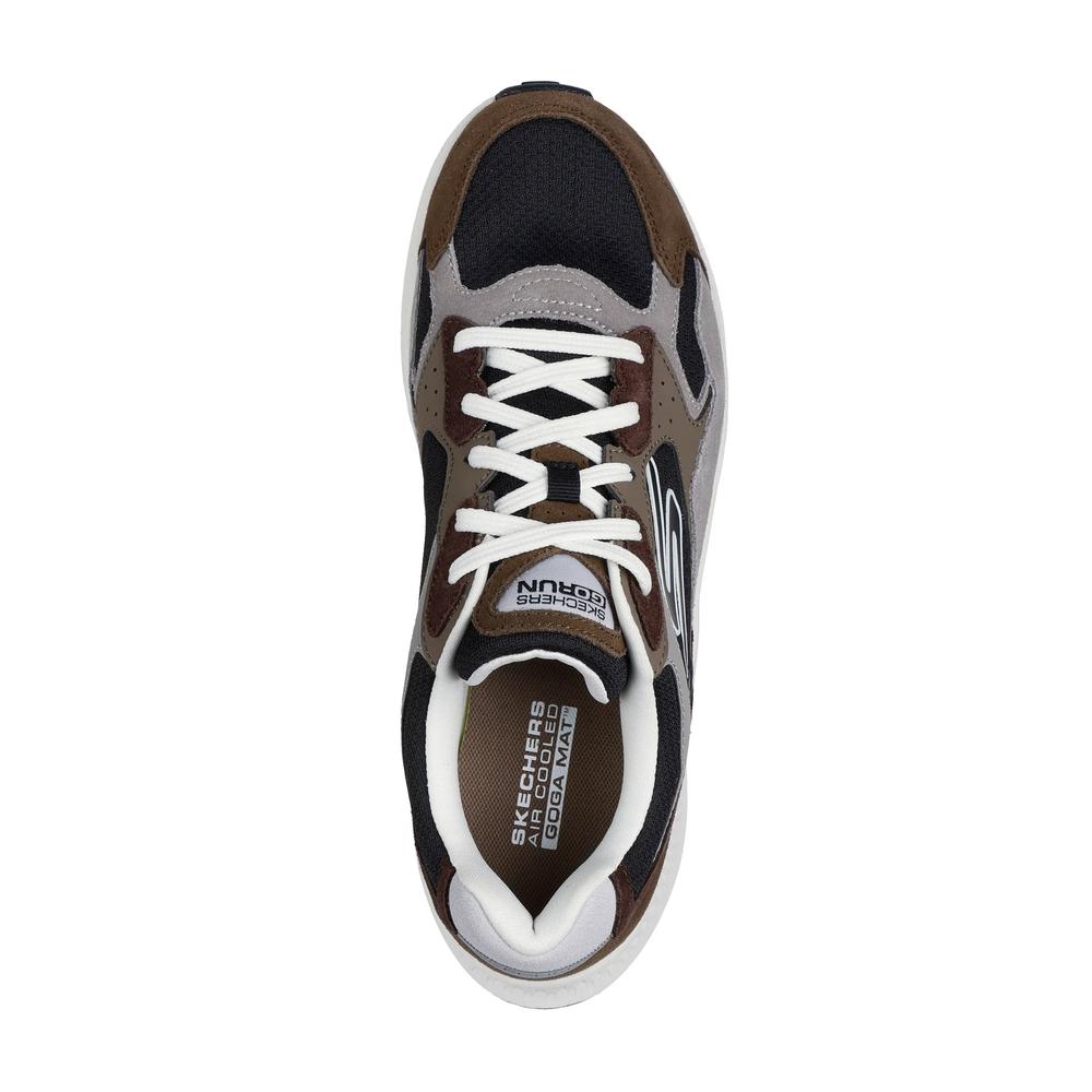 Buty męskie Skechers Go Run Consistent 2.0 Retro Runner V1 220872BRBK - brązowe