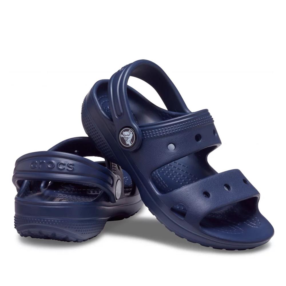 Sandały Crocs Toddler Classic Sandal 207537-410 - granatowe