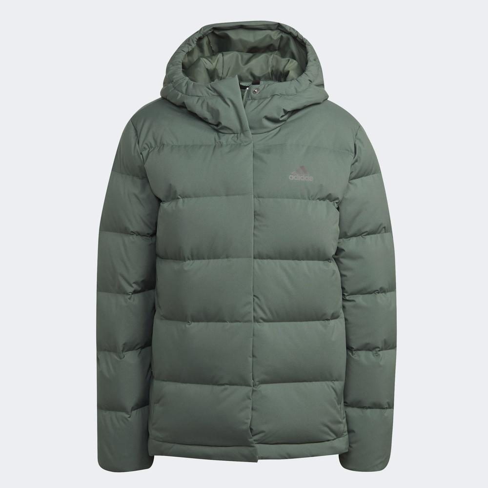 Kurtka adidas Helionic Hooded Down HG8746 - zielona