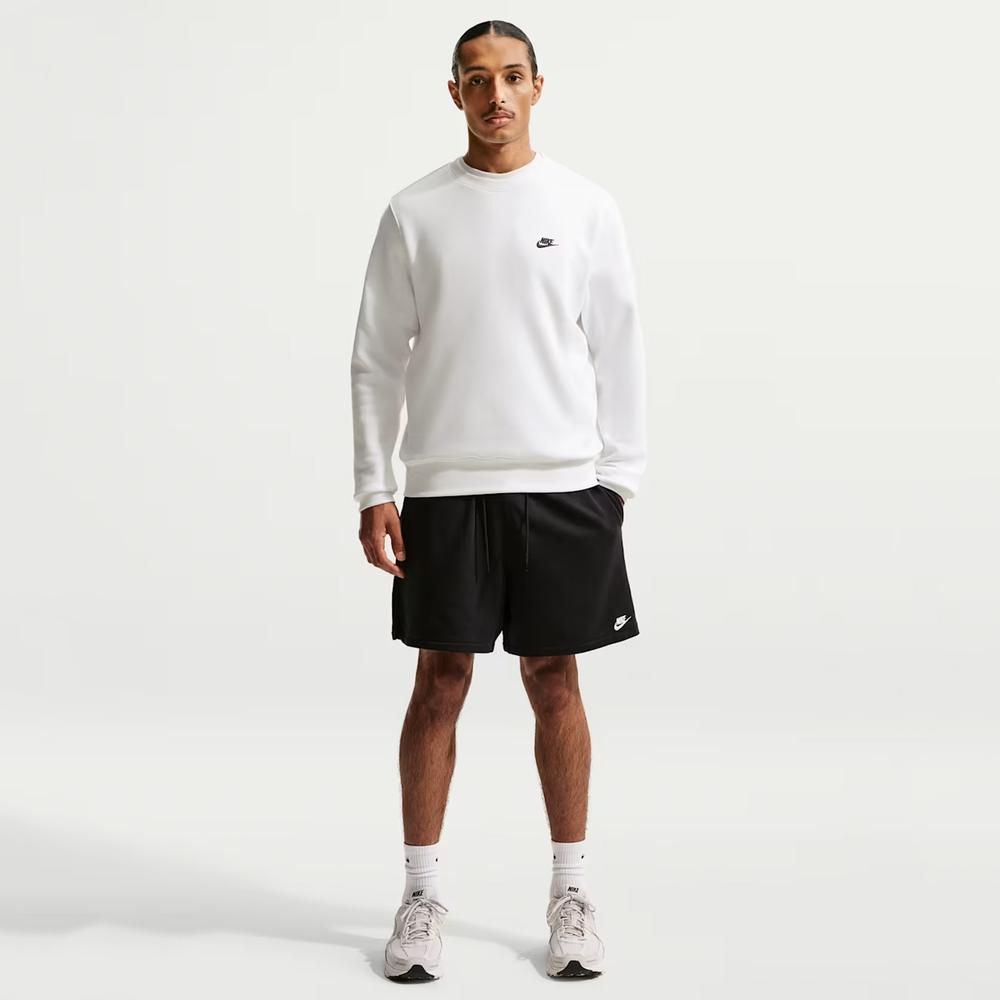 Bluza męska Nike Club French Terry Crew FN3886-100 - biała