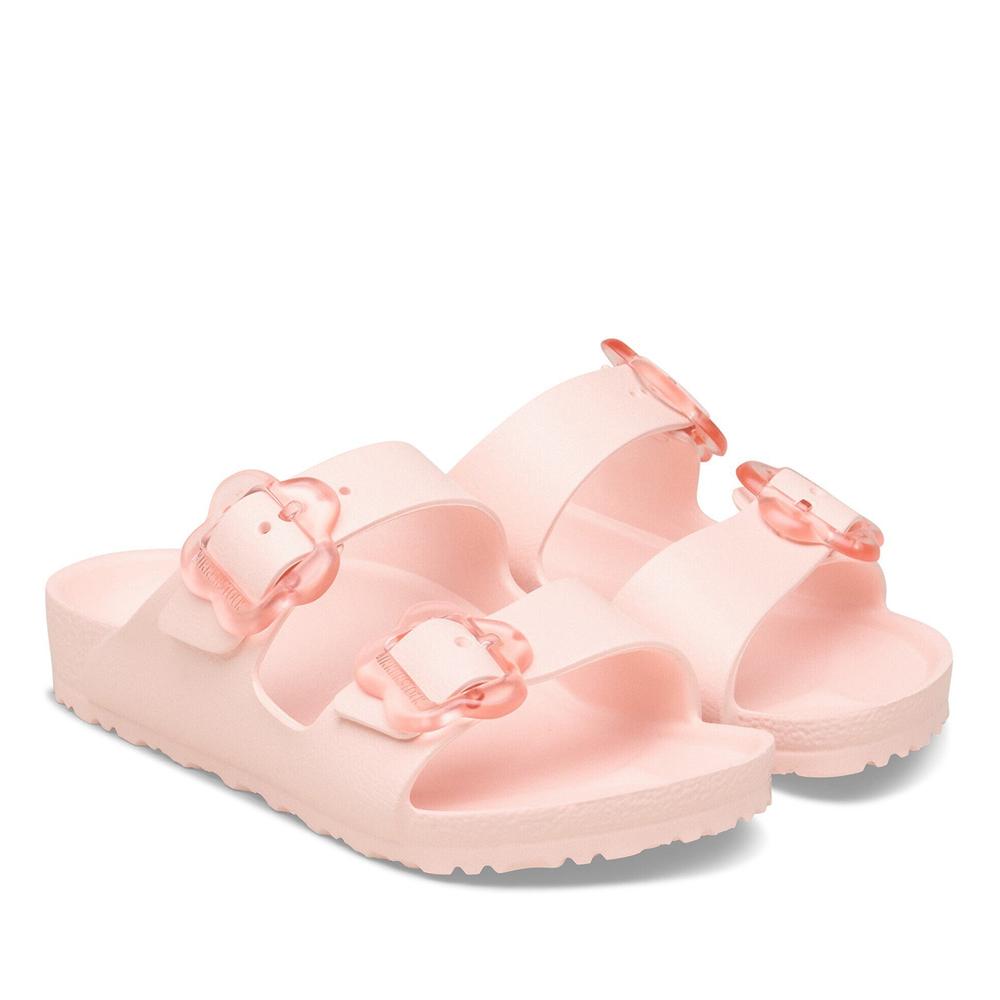 Klapki dziecięce Birkenstock Arizona Flower Eva 1031271 - różowe
