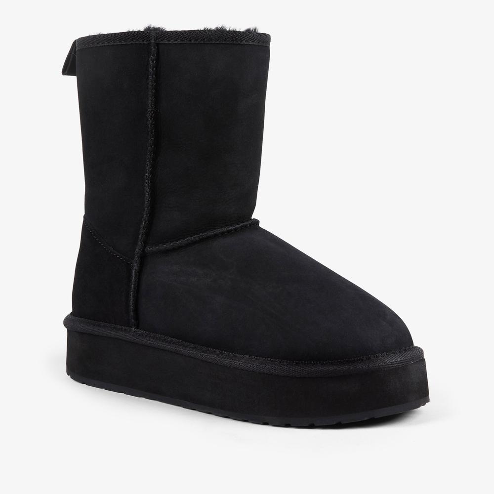 Buty damskie Emu Australia Stinger Lo Flatform W13190BLAK - czarne