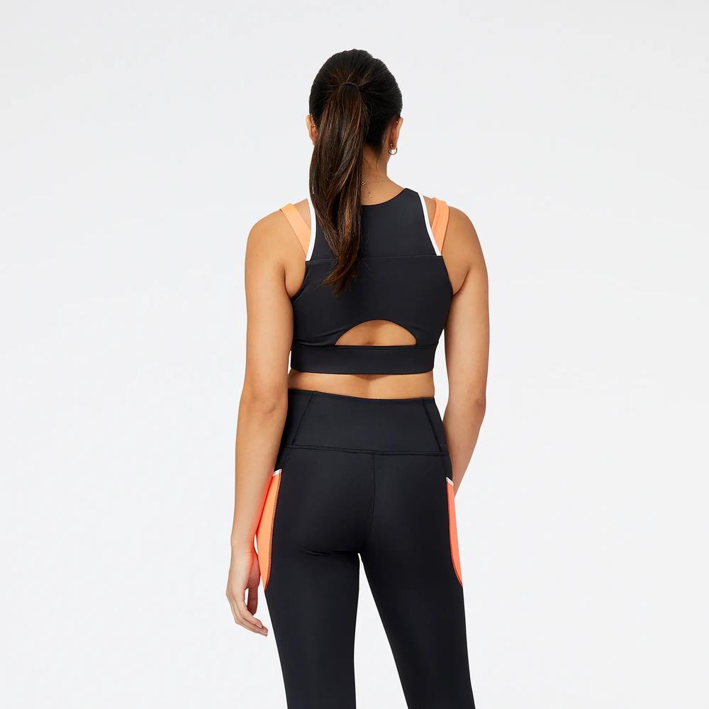 Biustonosz sportowy New Balance WB21110NDF - czarny