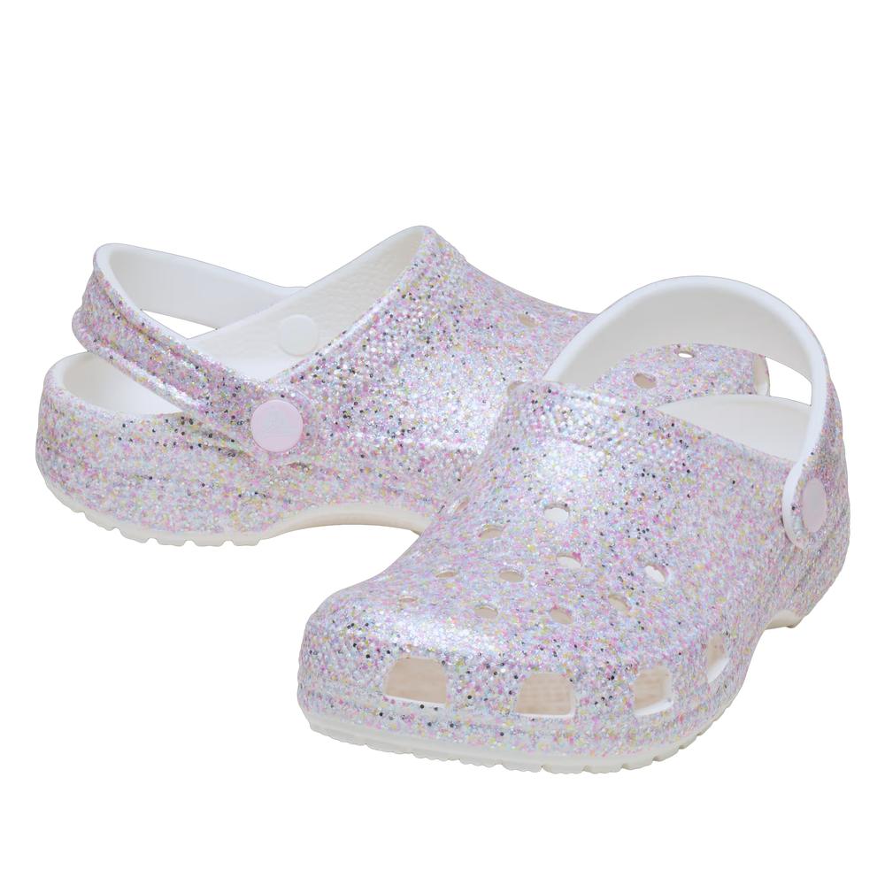 Klapki młodzieżowe Crocs Classic Fantasy Glitter Clog 212561-100 - multikolor