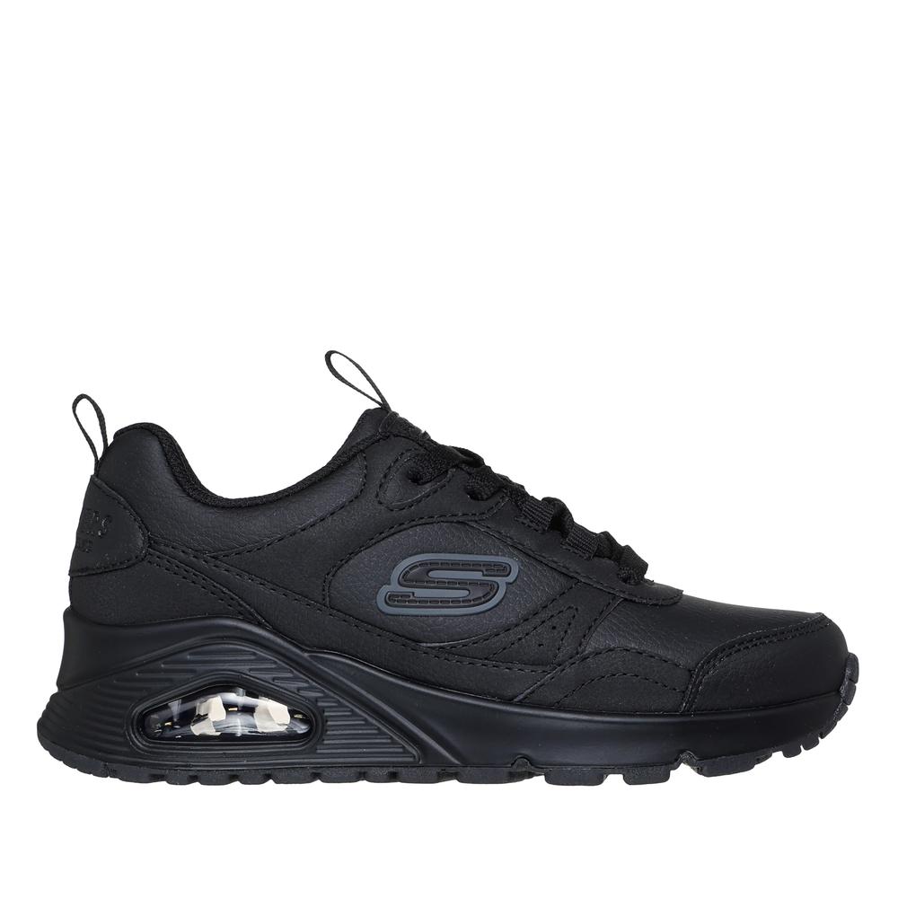 Buty młodzieżowe Skechers Uno Gen 1 Class Edge 417004LBBK - czarne