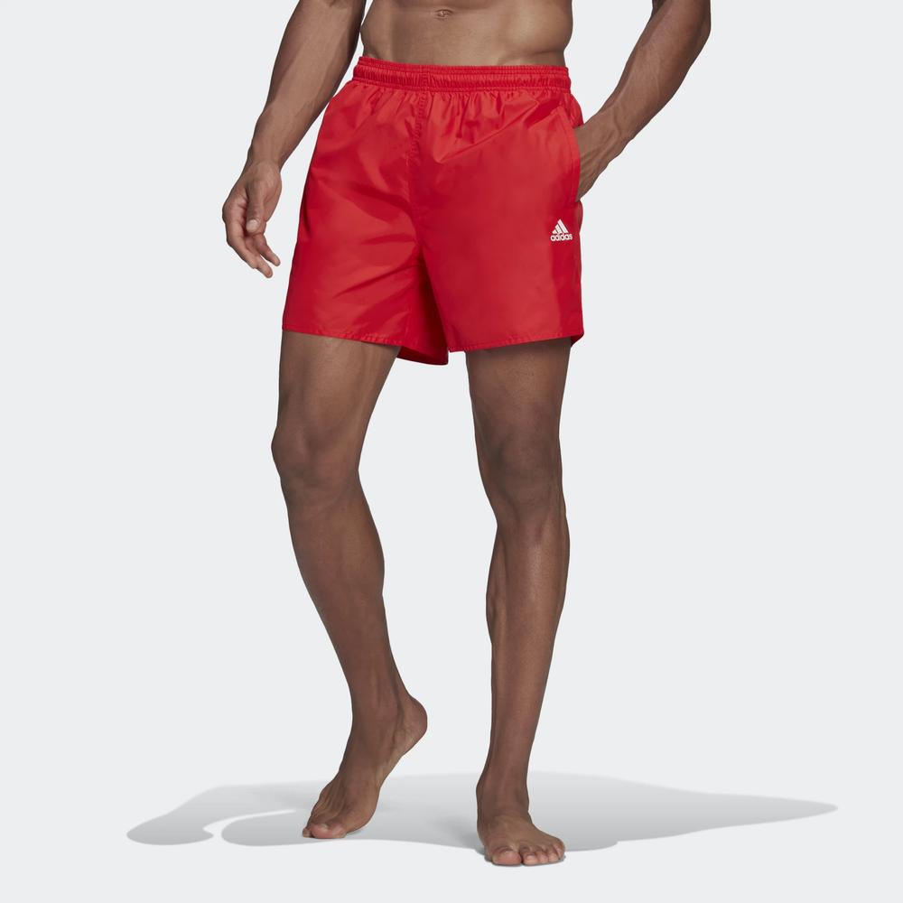 Spodenki adidas Solid Swim HA0384 - czerwone