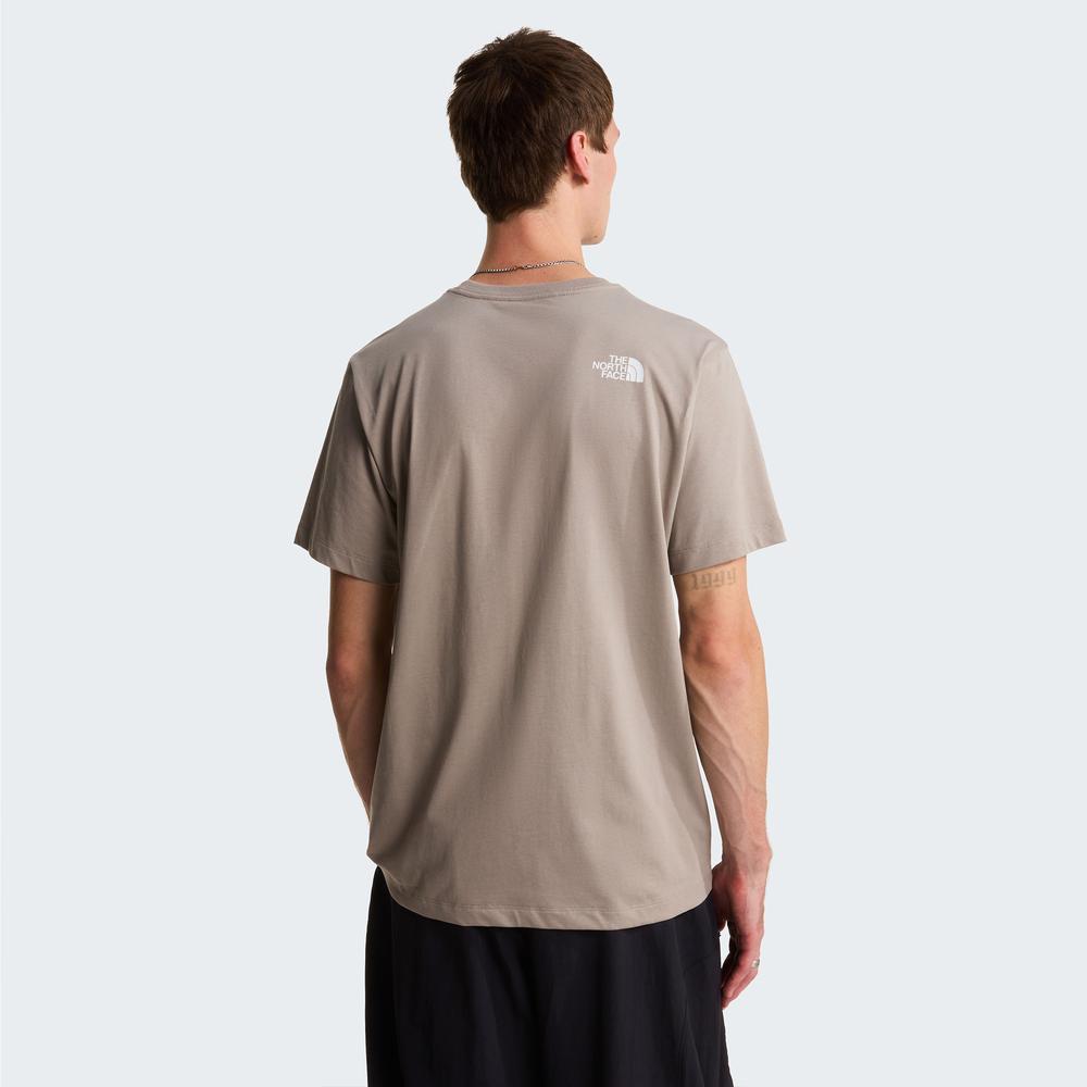 Koszulka męska The North Face Evolution Half Dome 0A8B6J2MB1 - beżowa