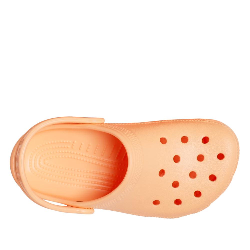 Klapki młodzieżowe Crocs Classic Clog 206991-86A - pomarańczowe