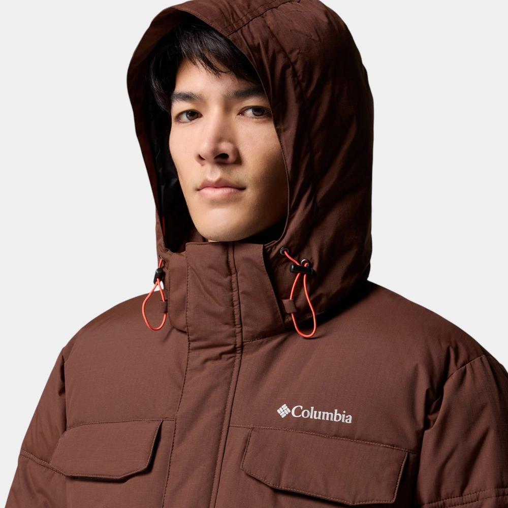 Kurtka męska Columbia Landroamer Hooded Puffer 2088081256 - brązowa