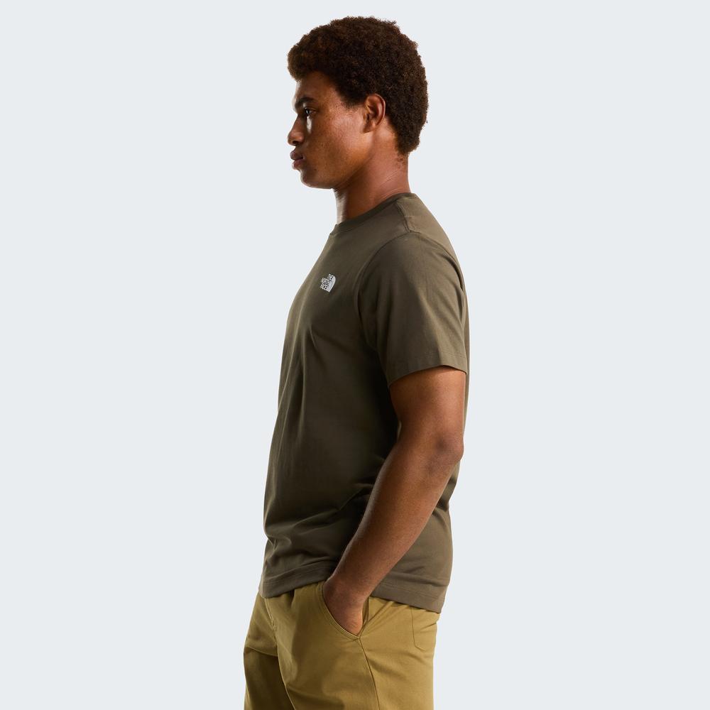 Koszulka męska The North Face Regular Short Graphic 0A8GUW21L1 - brązowa