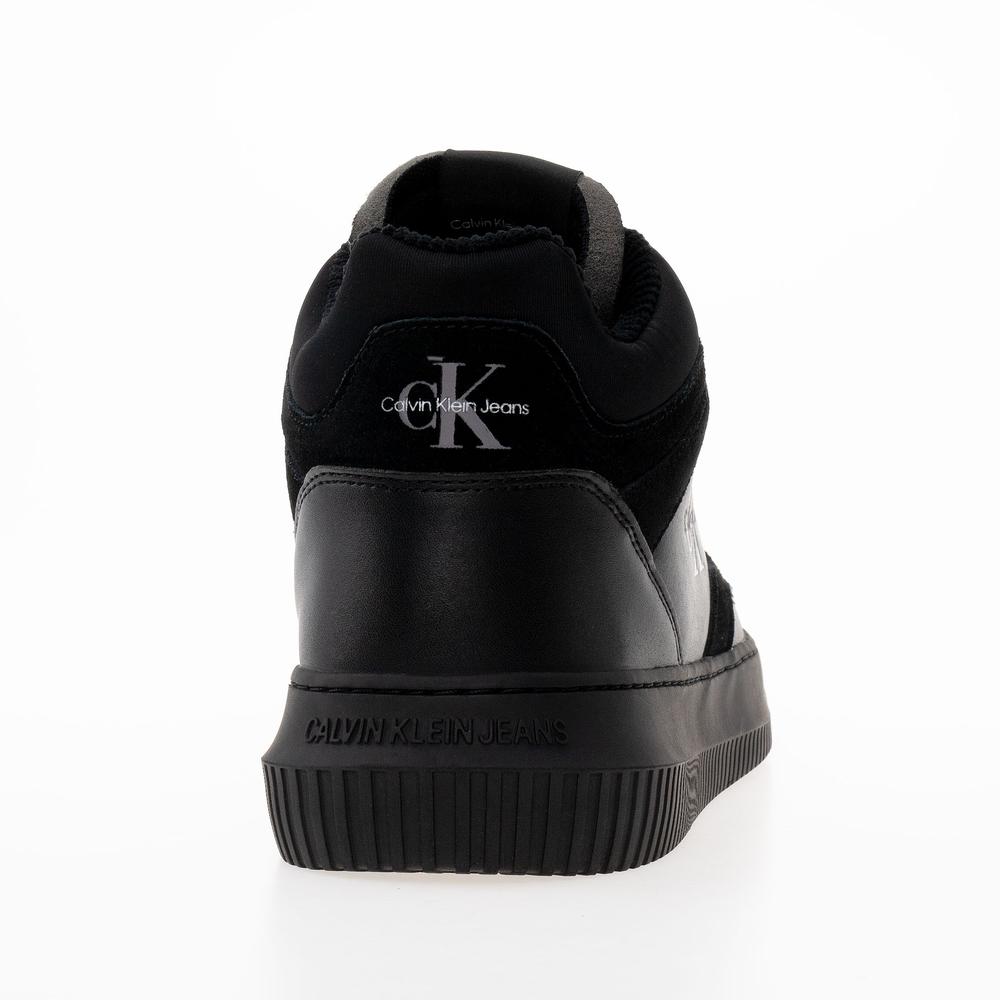 Buty Calvin Klein Jeans Chunky Mid Cupsole Coui Lth Mix YM0YM00779-0GT - czarne