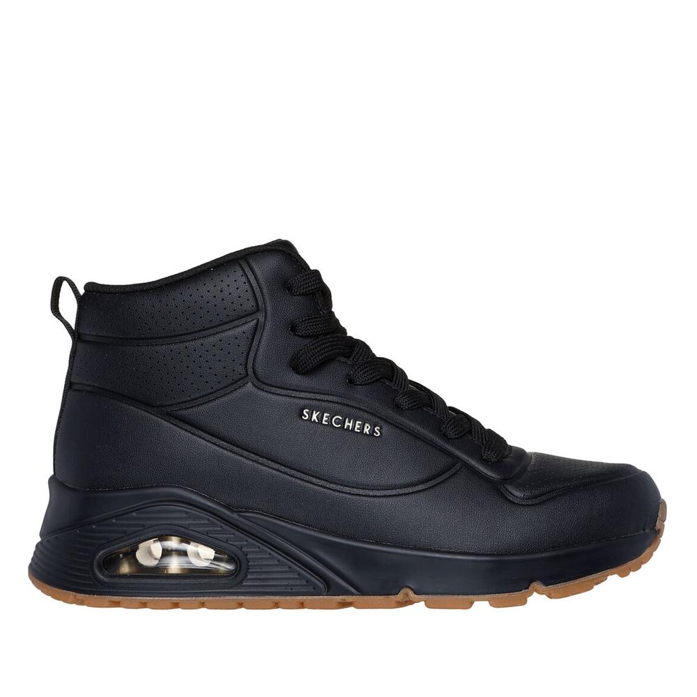 Buty damskie Skechers Uno Stand High 177097BBK - czarne