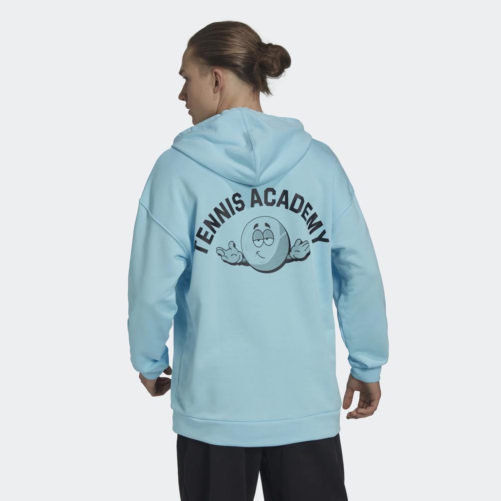 Bluza adidas Clubhouse Tennis Hoodie HK6467 - niebieska