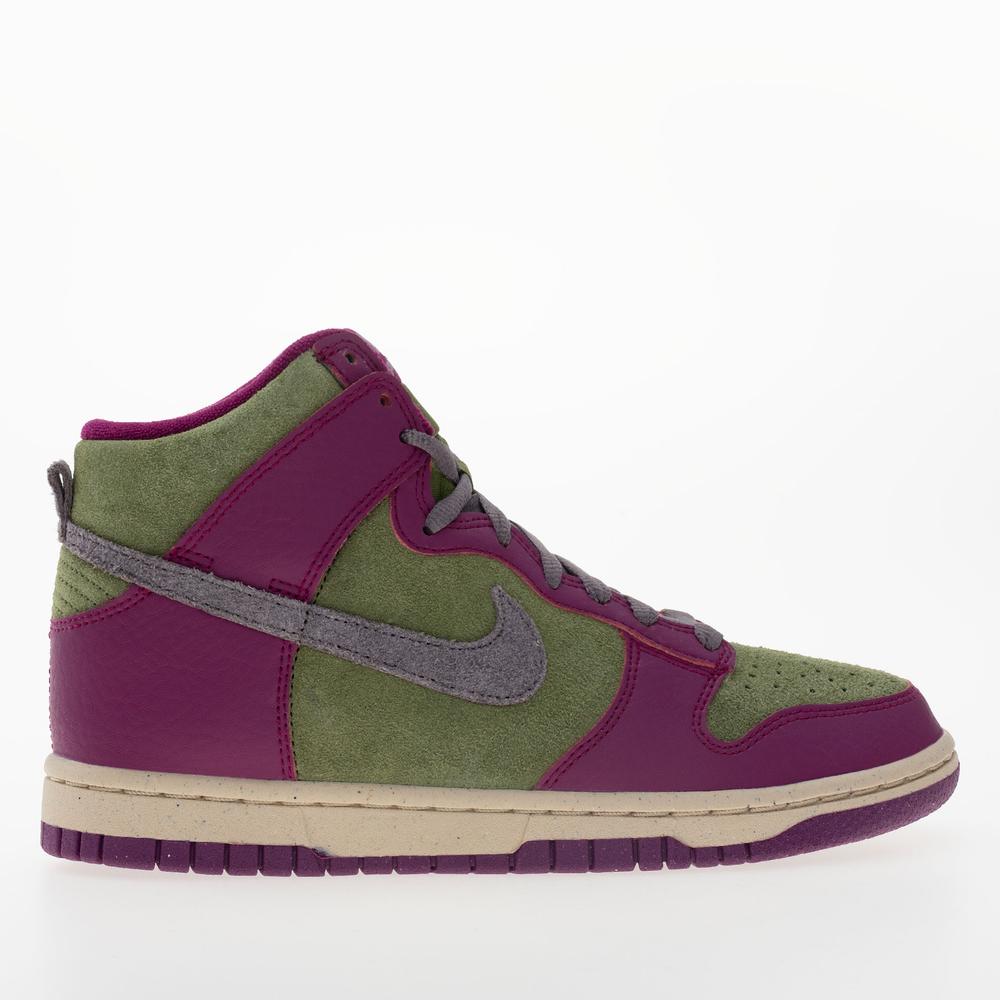 Buty damskie Nike Dunk High FB1273-500 - fioletowo-zielone