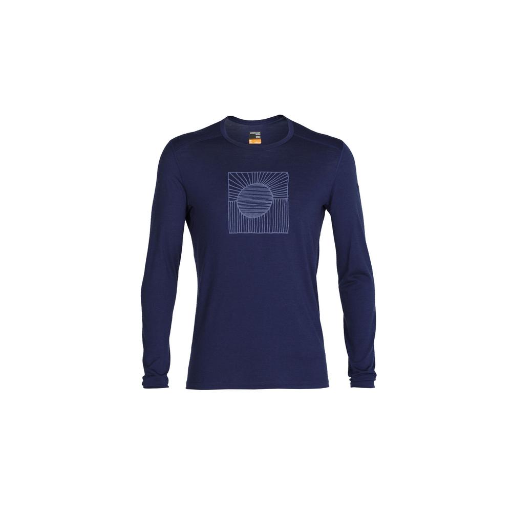 Icebreaker Merino 200 Oasis Long Sleeve Crewe Solar > 0A59KV4661