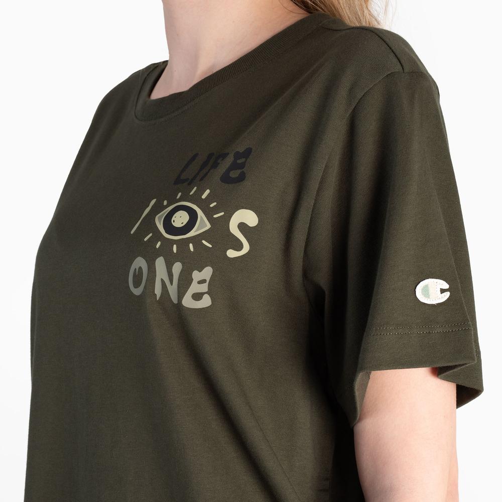 Koszulka Champion Crewneck 117497-GS508 - zielona