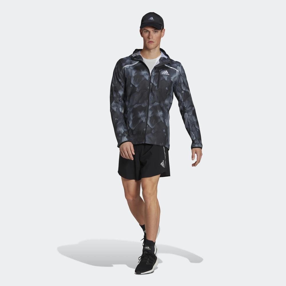 Kurtka adidas Marathon Fast Graphic Jacket HE4562 - czarna