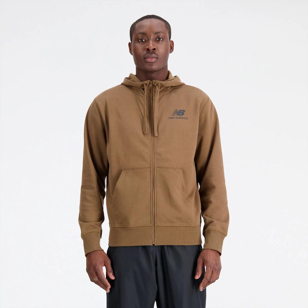Bluza New Balance MJ31536DHE - brązowa