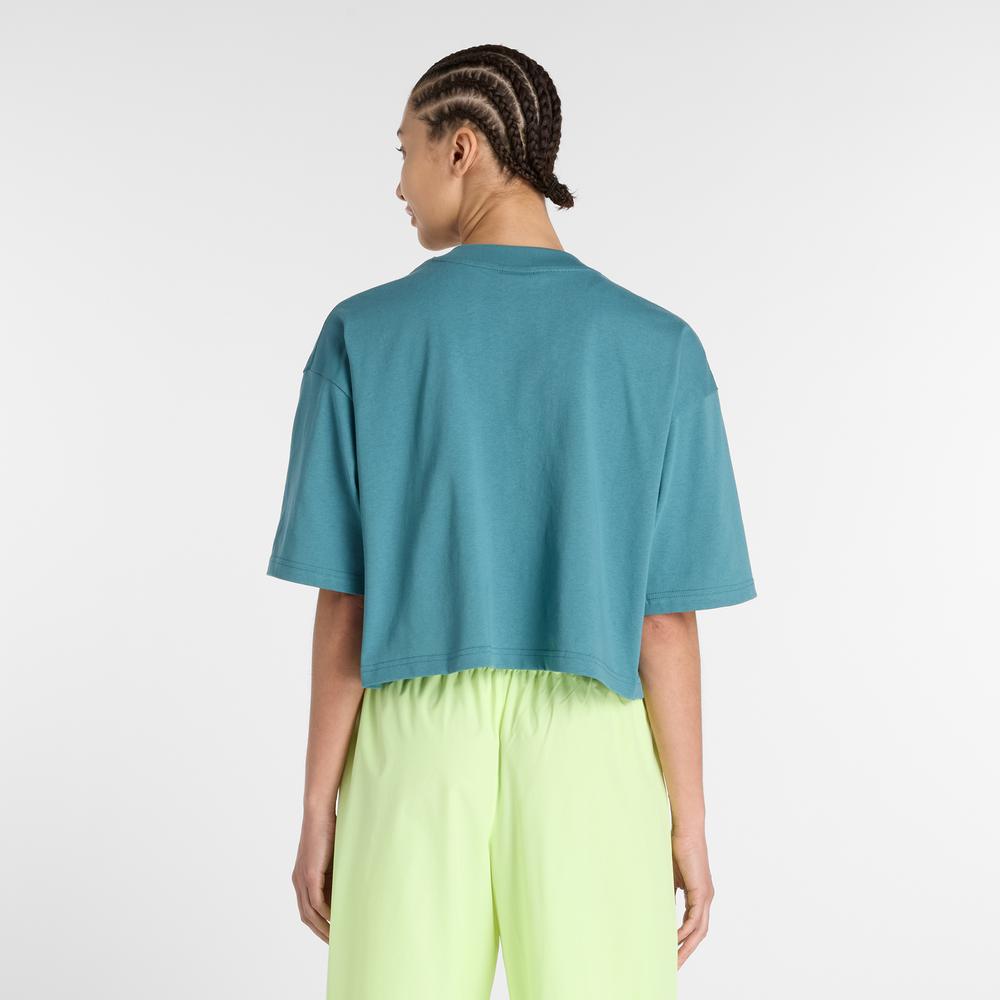 Koszulka damska New Balance WT51908AAZ - niebieska