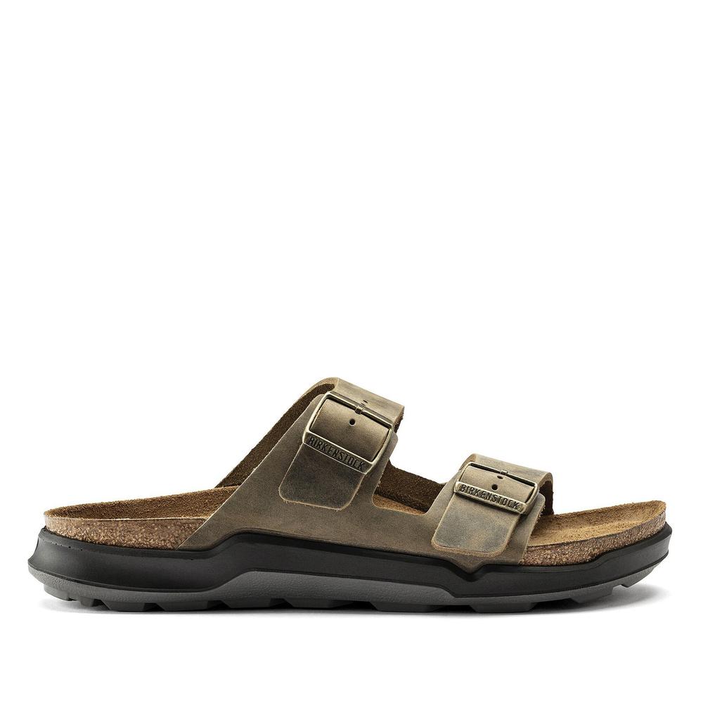 Klapki męskie Birkenstock Arizona Crosstown 1018463 - brązowe