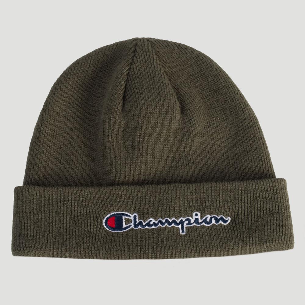 Czapka Champion Logo Knitted Beanie 805441-GS538 - zielona