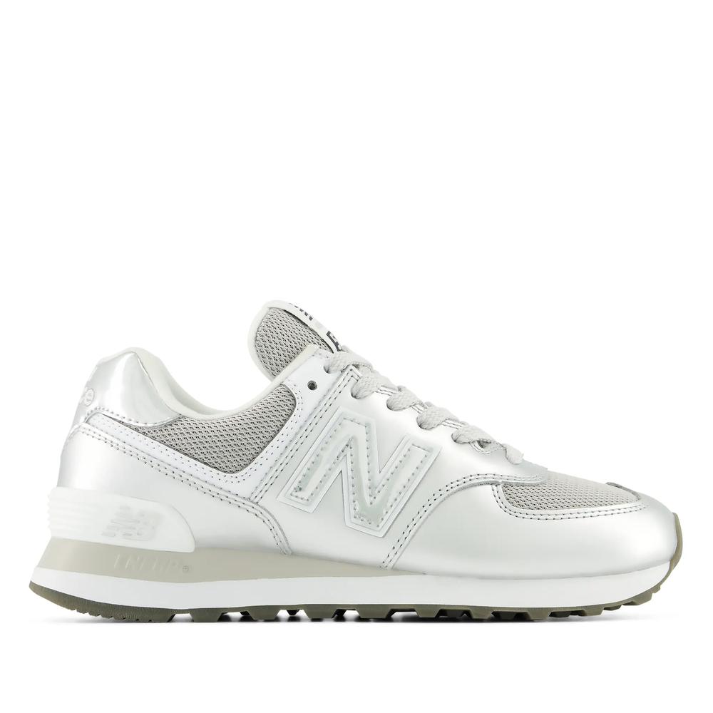Buty damskie New Balance W574428 - srebrne