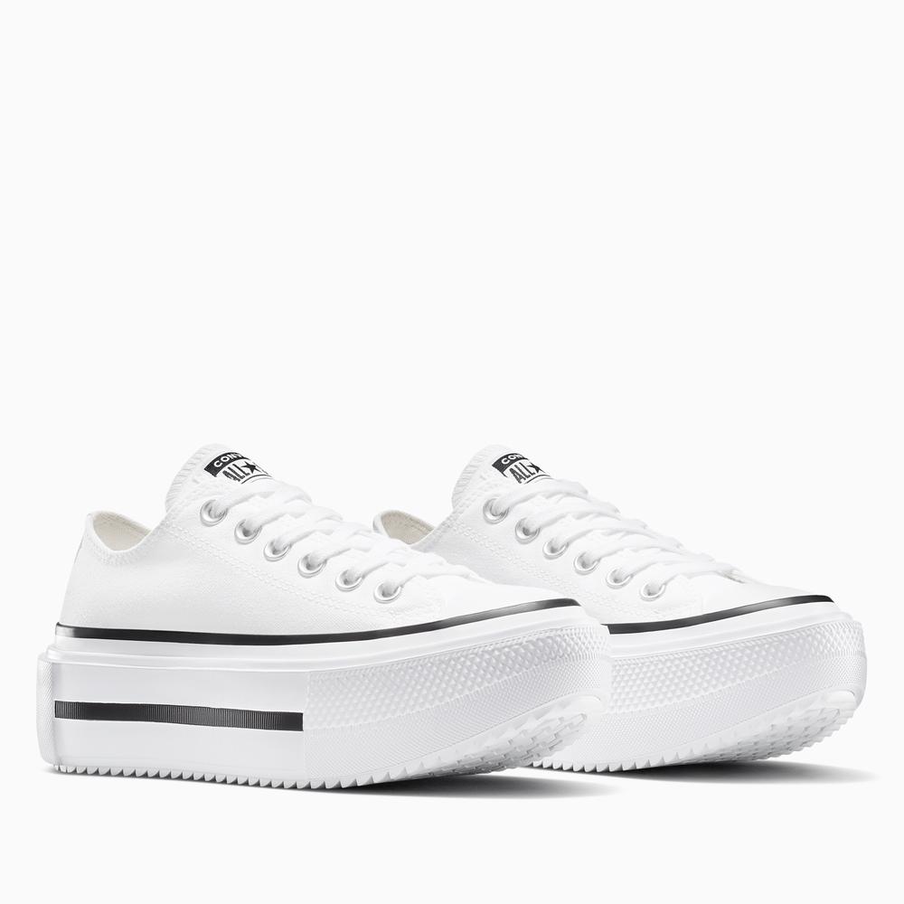 Buty damskie Converse Chuck Taylor All Star Lift Double Stack Platform A15491C - białe
