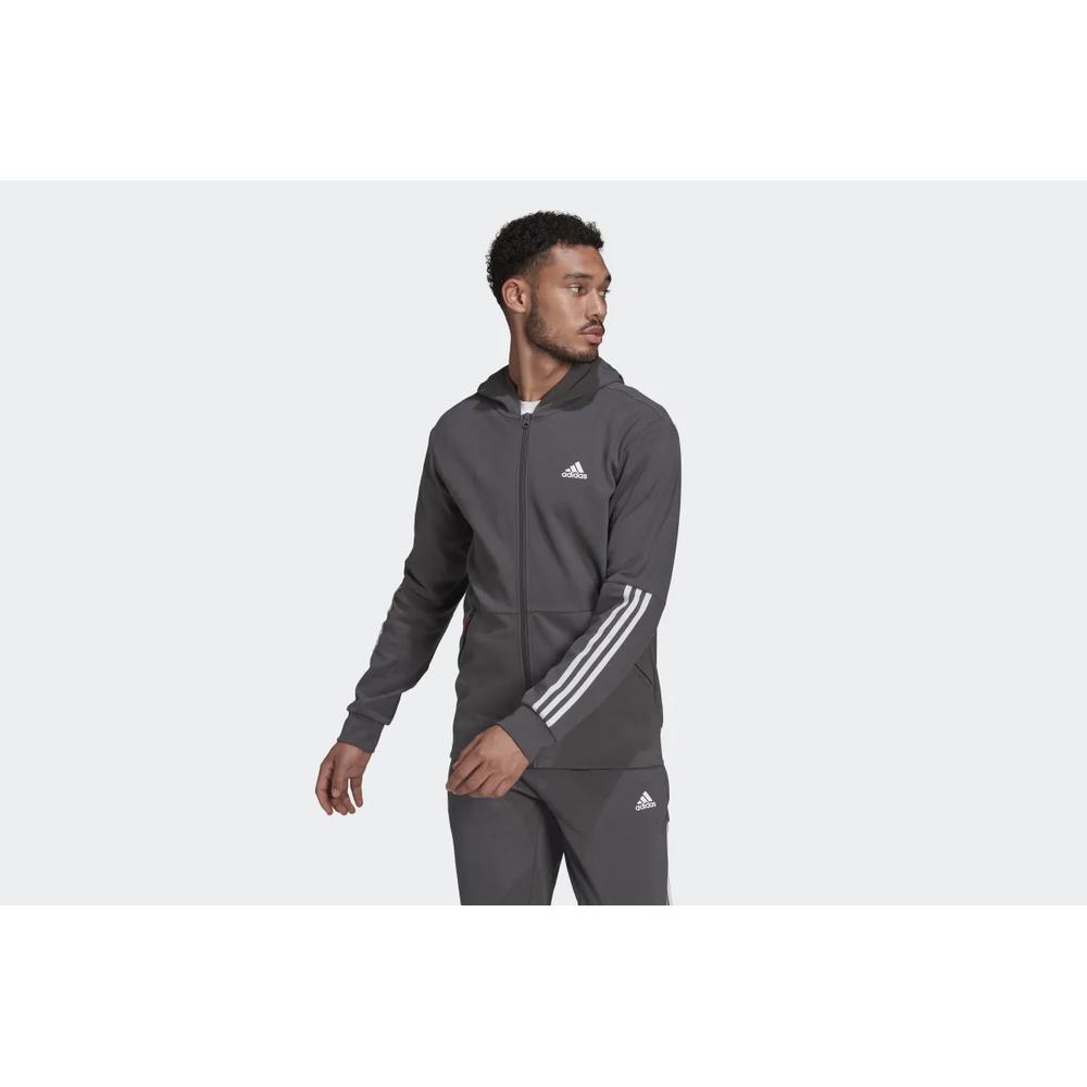 Bluza adidas Aeroready Motion Sport Full-Zip Hoodie HC0640 szara