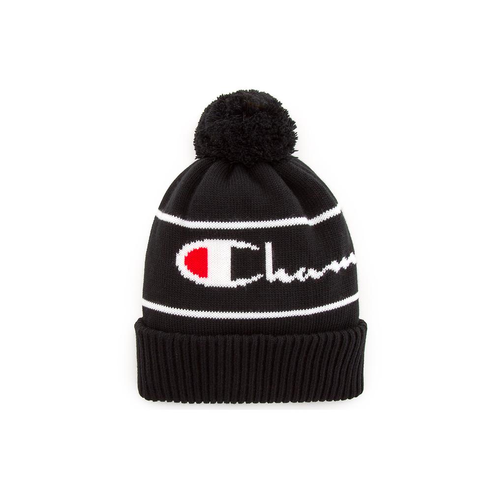 CHAMPION REVERSE WEAVE BEANIE POM POM > CH804713-KK001