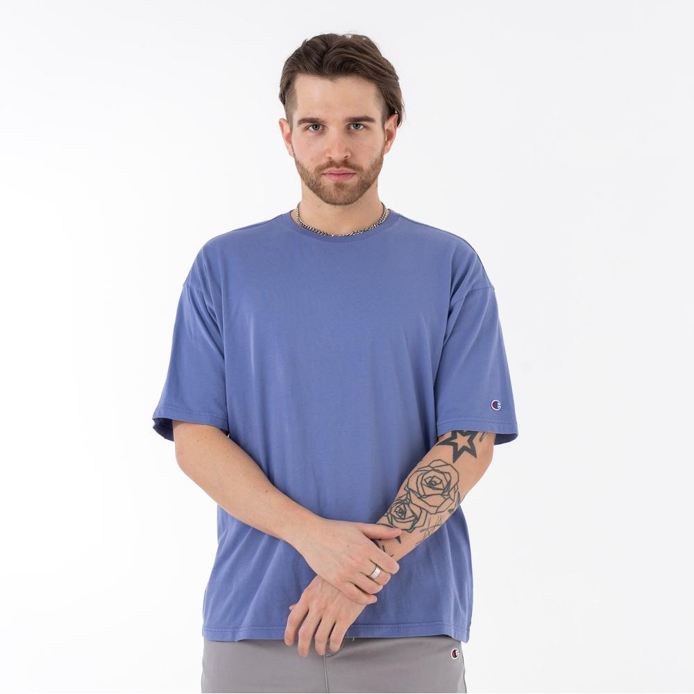 Koszulka Champion Reverse Weave Acid Washed 218651-BS006 - fioletowa