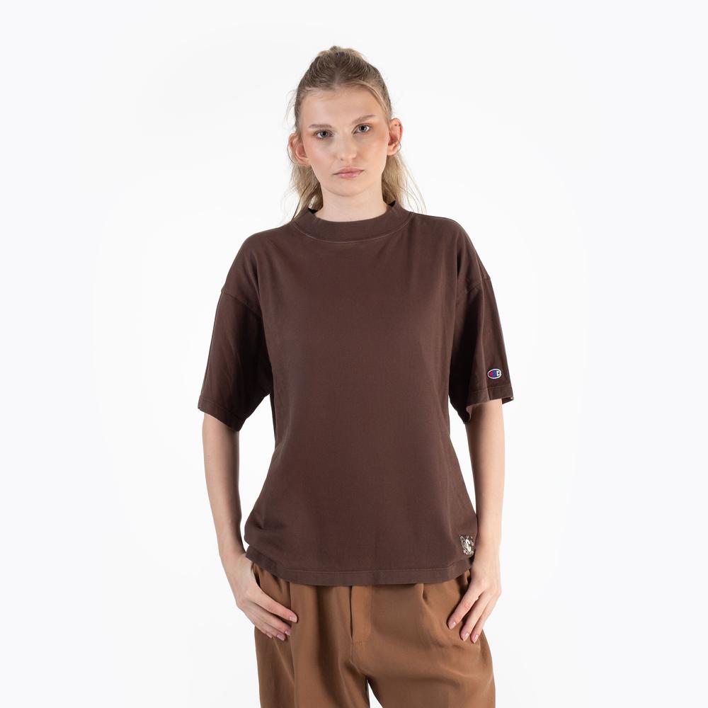 Koszulka Champion Crewneck 117449-MS663 - brązowa