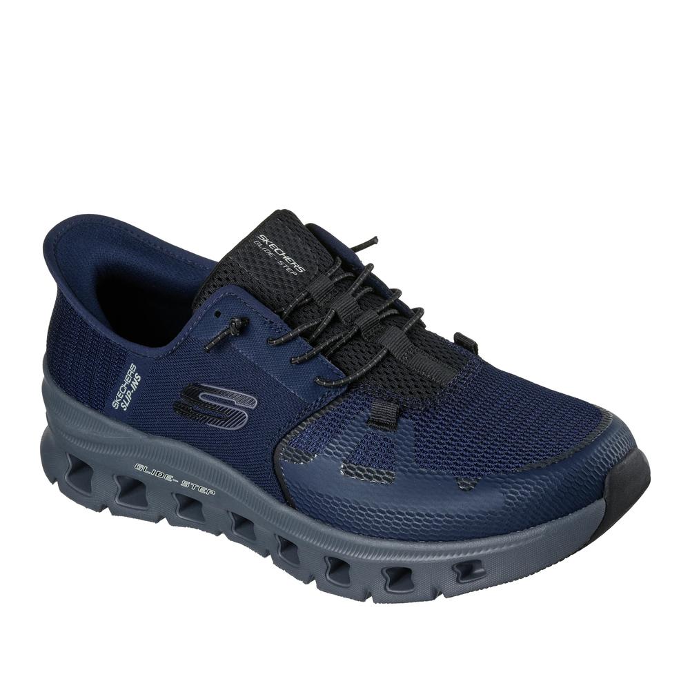 Buty męskie Skechers Slip-ins: Glide-Step Pro 232930NVCC - granatowe