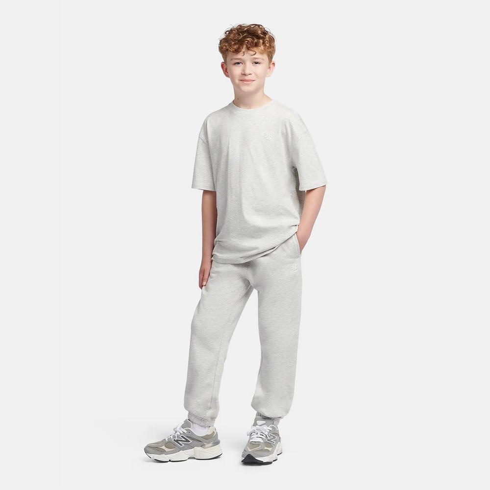 Spodnie dziecięce New Balance LAKB0060AHH - szare