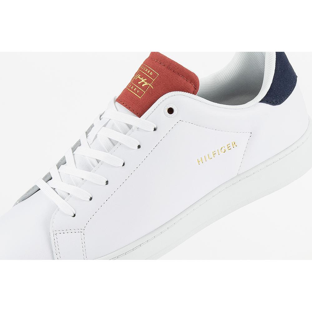 Buty Tommy Hilfiger Retro Court Clean Cupsole FM0FM04004-YBR - białe