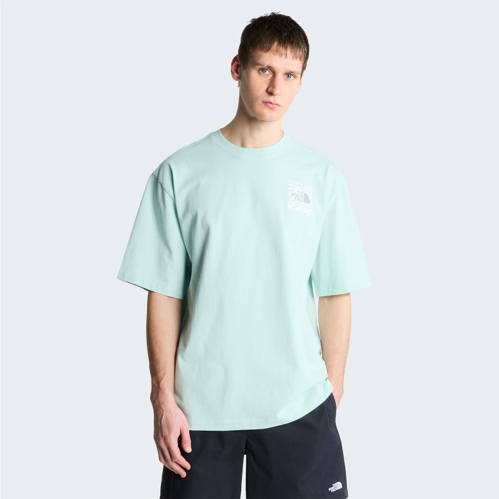 Koszulka męska The North Face Sun 0A8GA0G701 - miętowa
